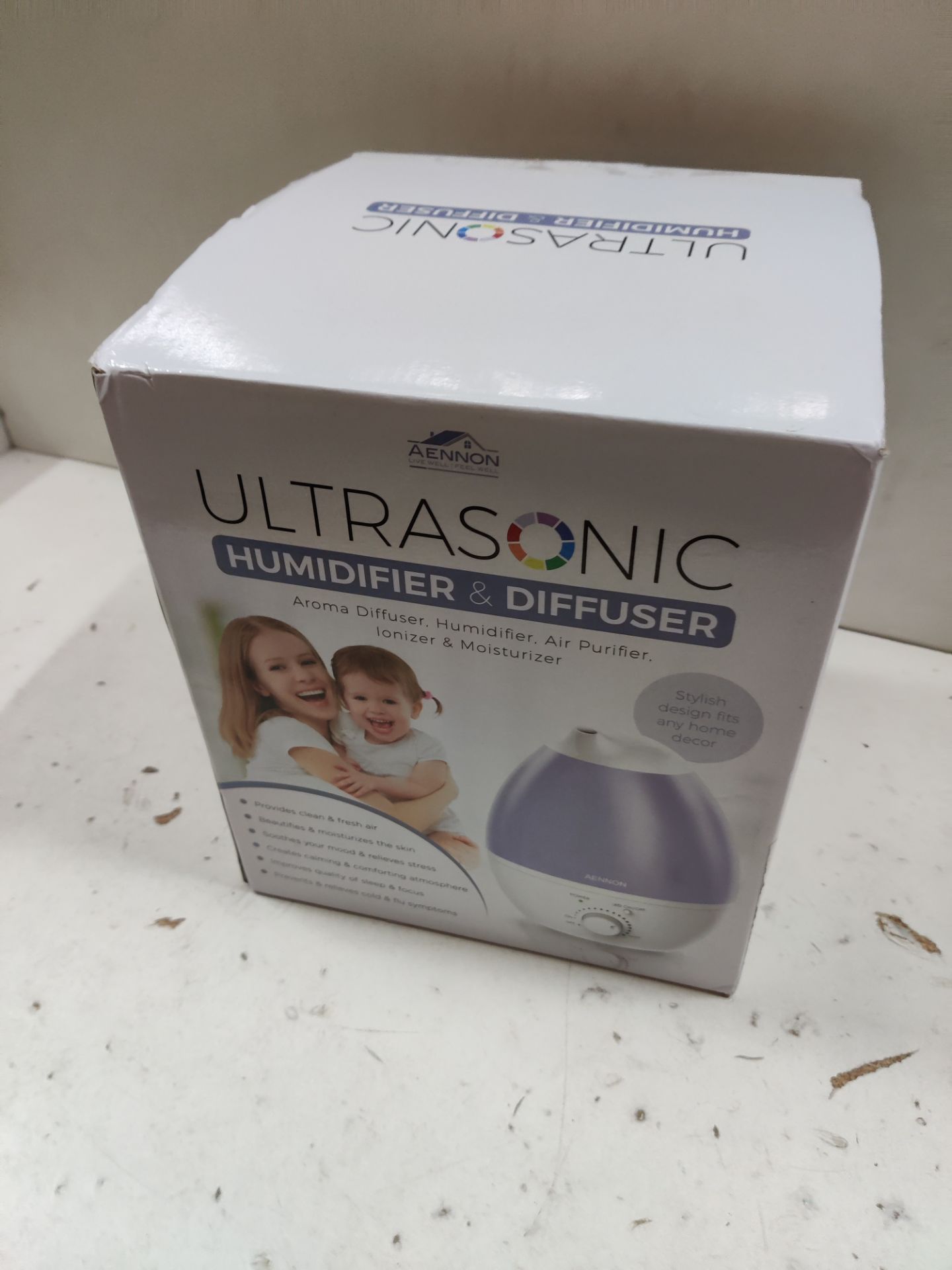 RRP £45.65 AENNON Air Humidifier For Bedroom - Image 2 of 2