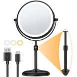 RRP £45.65 Gospire Lighted Makeup Mirror with Magnification 10X