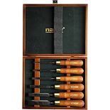 RRP £127.82 Narex Bevel Edge Chisels Premium Polished in Wooden Box Set of 6 pcs