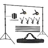 RRP £66.99 FUDESY Photo Video Studio 3 x 3M/10 x 10Ft Heavy Duty Adjustable Backdrop Stand