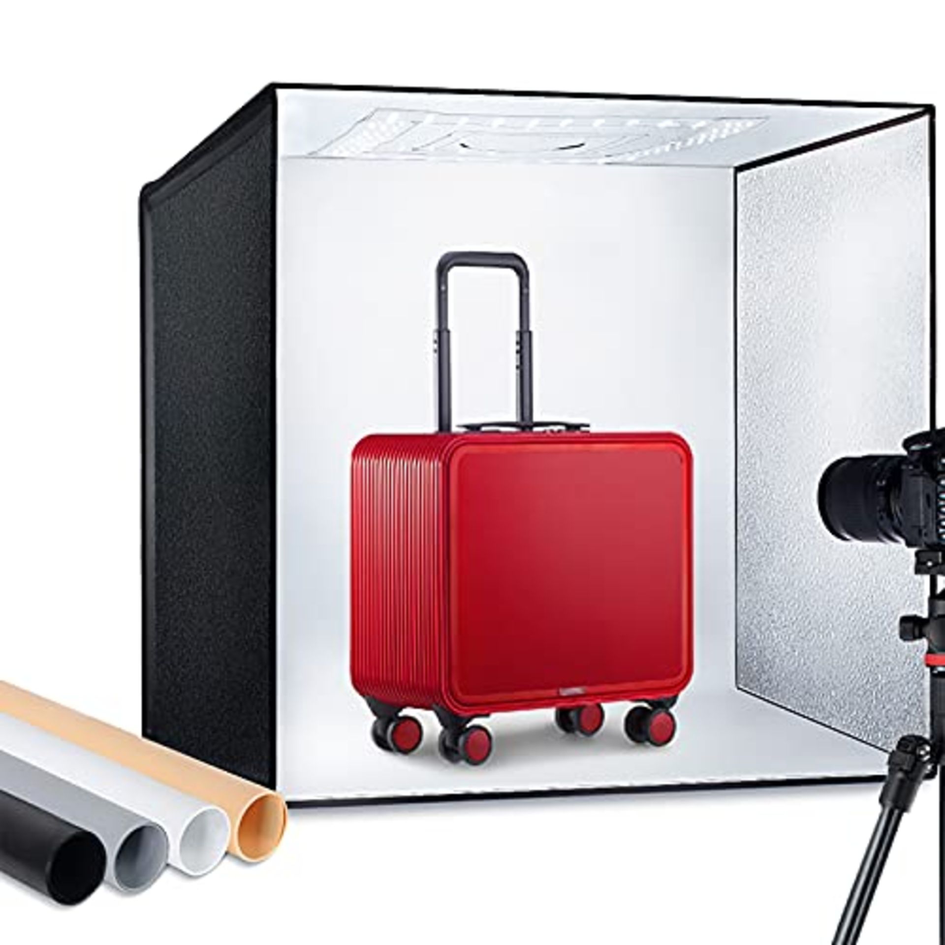 RRP £39.43 Light Box Photography 60x60x60CM Photo Studio 65W 5500K