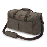 RRP £44.40 S-ZONE Large Canvas Travel Duffel Bag Weekend Overnight