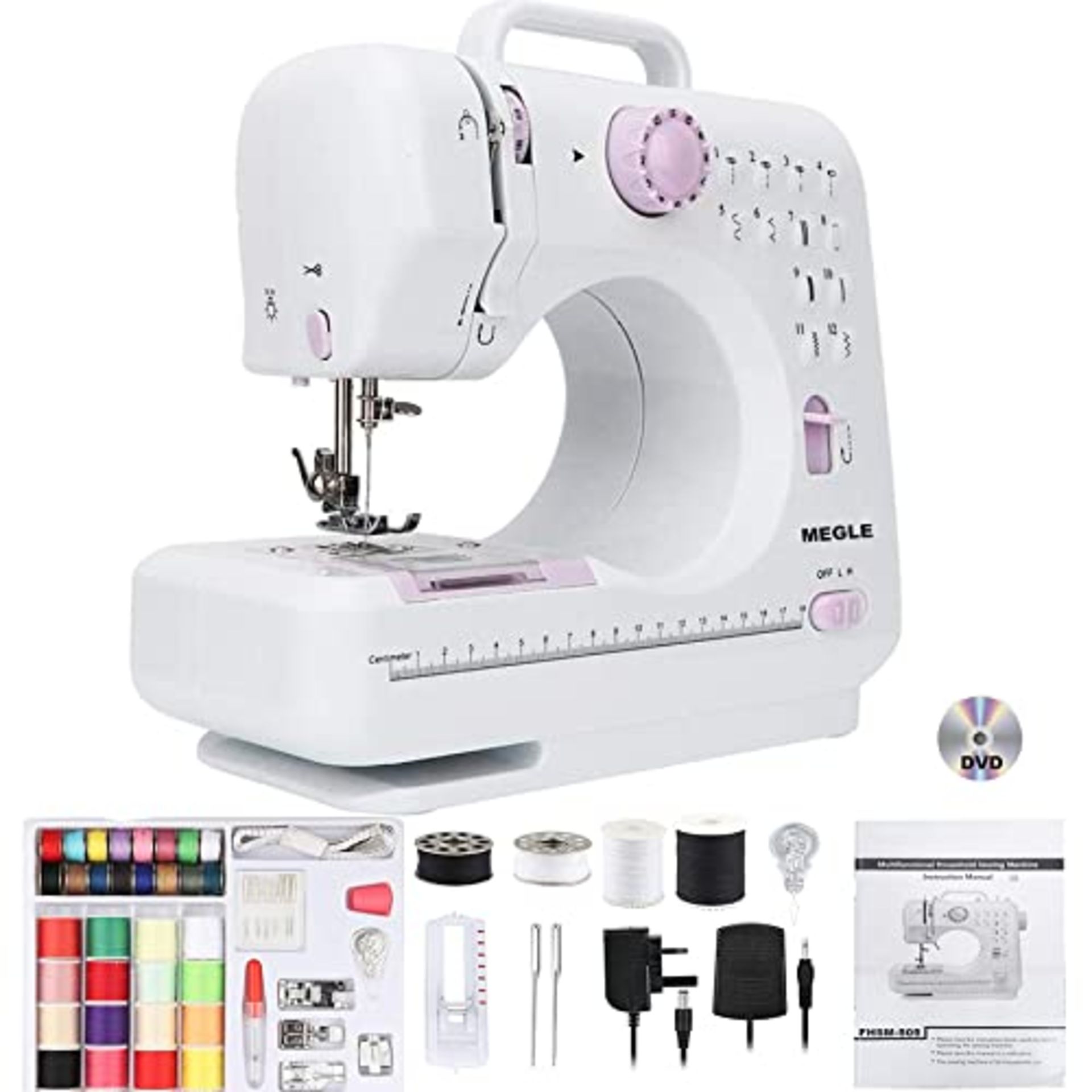 RRP £71.53 Sewing Machine for beginners with Instructional DVD