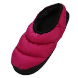 RRP £14.82 Unisex Soft Down Slippers Thermal Full Tent Mules Slippers