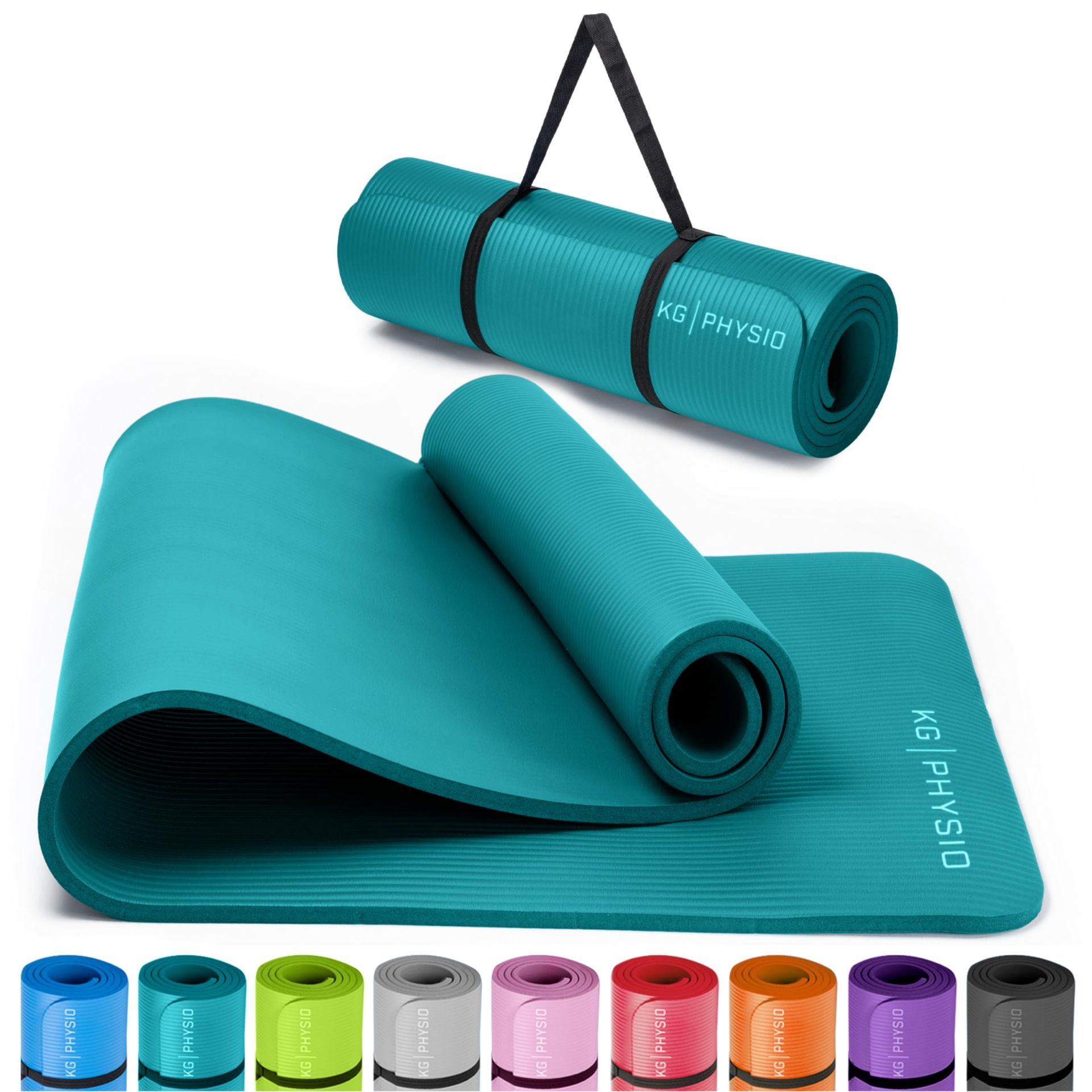 RRP £24.34 KG Physio Non Slip Yoga Mat with Yoga Mat Strap