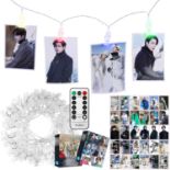 RRP £18.26 ZHENGGE Kpop BTS Merchandise 4 Colors LED Clip Light with Big Photocards