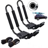 RRP £41.09 MYOYAY 2Pcs Kayak Roof Rack J Bars Rack Kayak Carrier