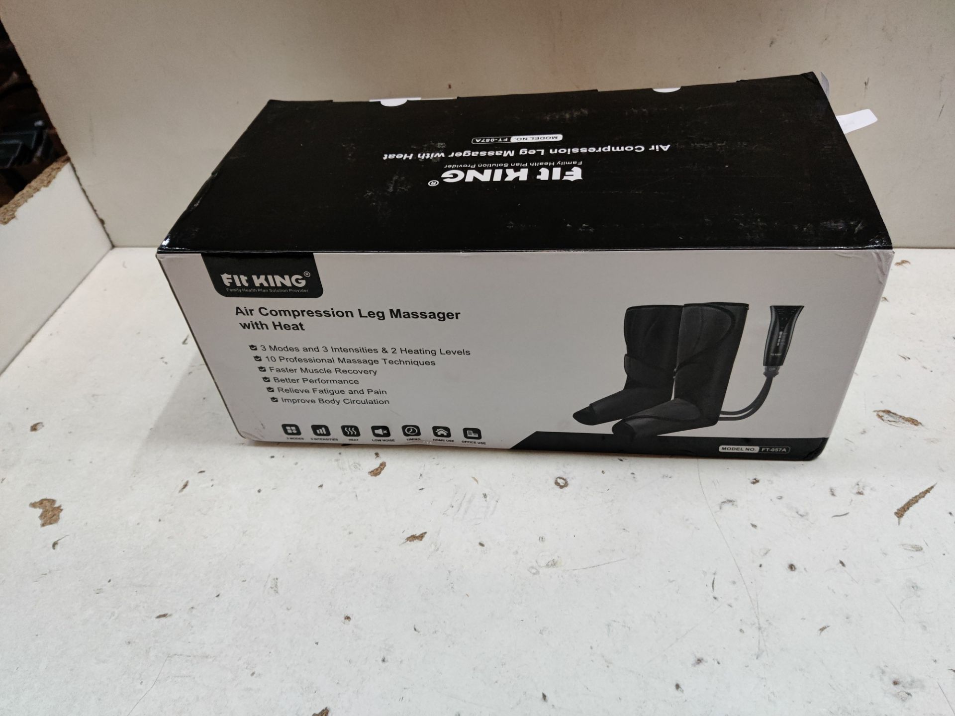 RRP £114.15 FIT KING Leg Massager with Heat Recovery Boots Leg - Image 2 of 2