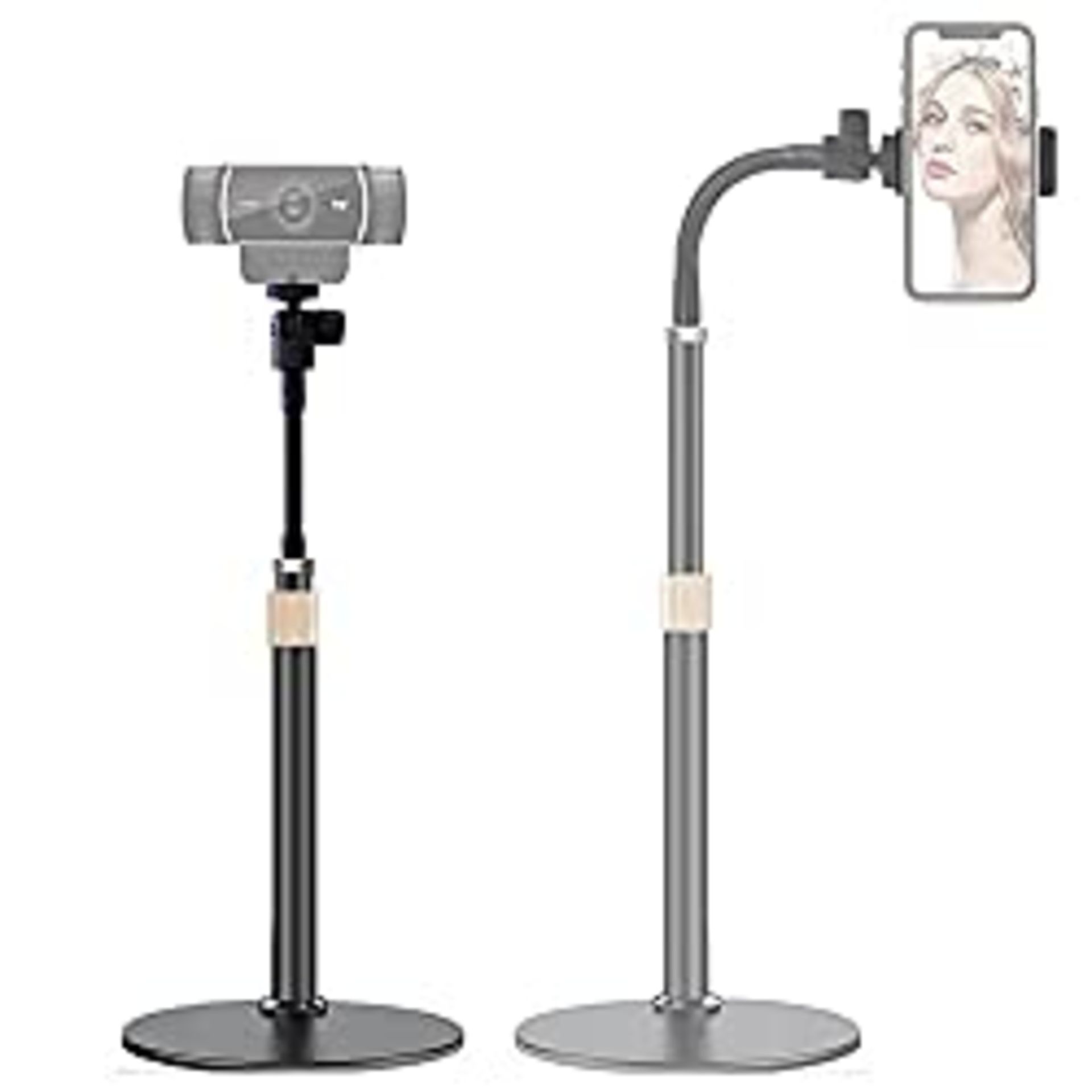 RRP £22.81 Tencro Webcam Stand Phone Holder [Extension-Type] Desktop