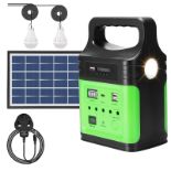 RRP £75.34 Portable Power Station with Solar Panel 8800mah