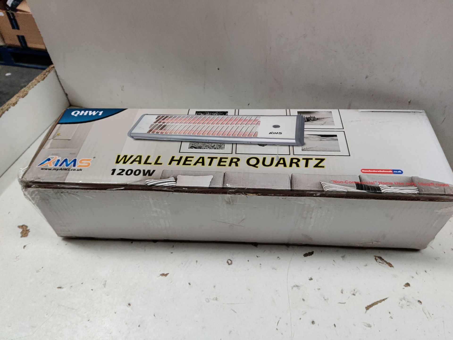 RRP £36.52 1200w Wall Mounted Quartz Indoor PATIO Heater -BATHROOM Heater - Image 2 of 2