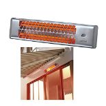 RRP £36.52 1200w Wall Mounted Quartz Indoor PATIO Heater -BATHROOM Heater
