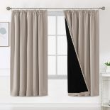 RRP £50.22 BellaHills 100% Blackout Curtains for Bedroom Thermal
