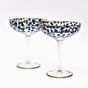 RRP £33.91 Sophia Collection Set of 2 Leopard Print Pattern Cocktail Glasses