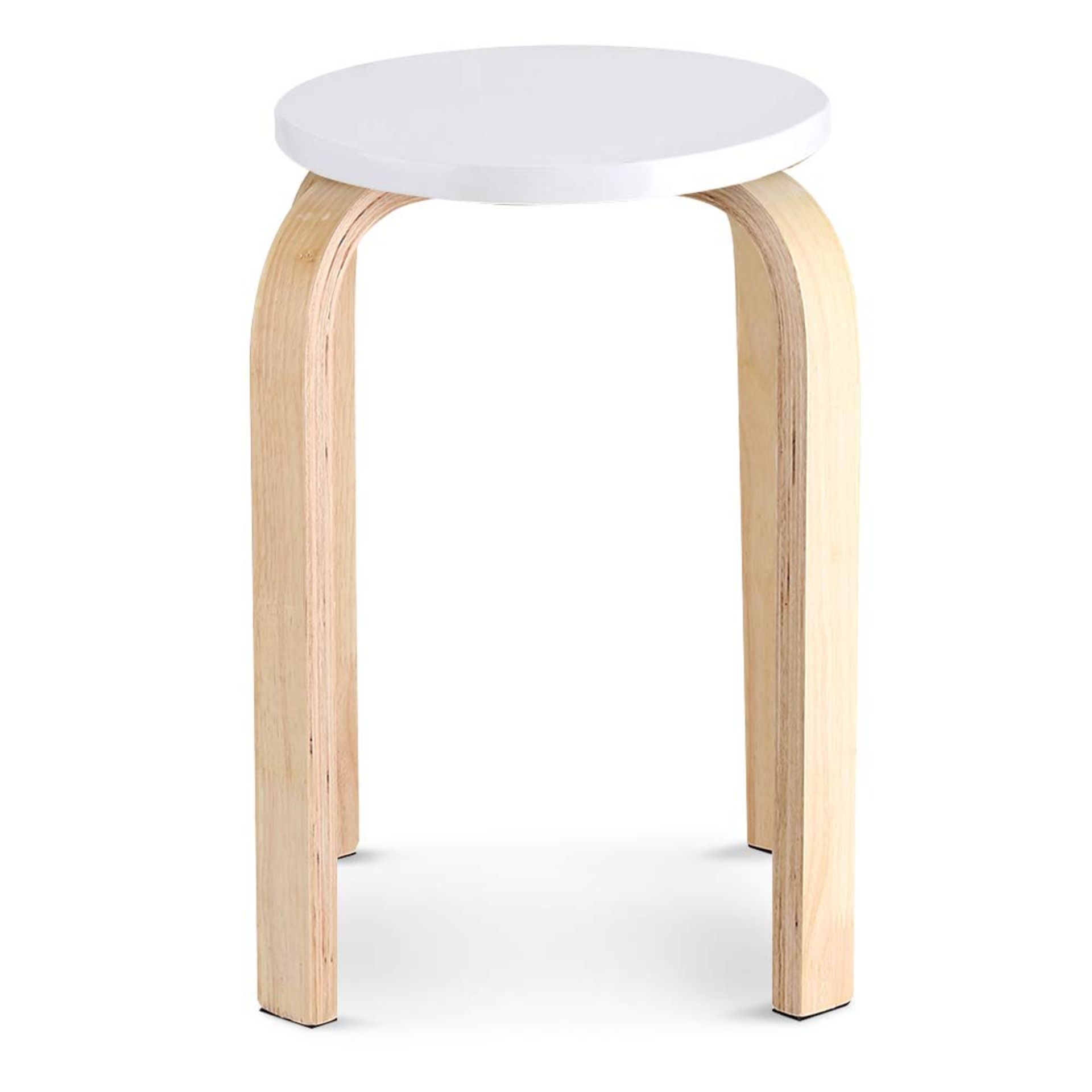 RRP £35.59 Greensen Stool Round Wood Stool Stackable Children