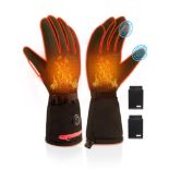 RRP £45.65 Heated Gloves for Men Women with Battery