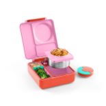 RRP £53.94 Omie B8983 OmieBox Kids Bento Lunch Box, Stainless Steel Bowl, Pink Berry