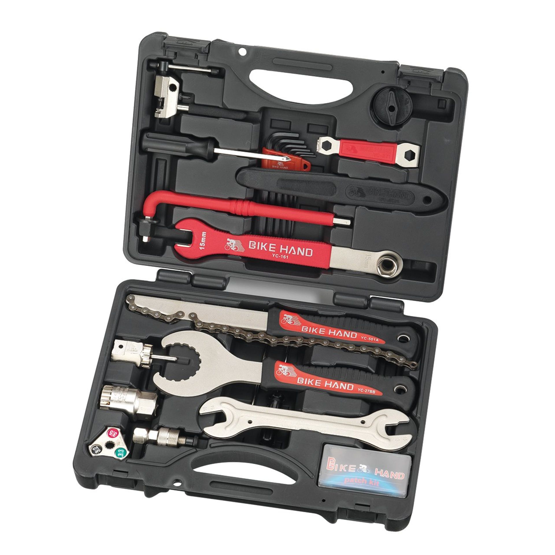 RRP £51.42 Bike Hand YC-728 Bicycle Professional Tool Kit for Shimano use (Red)