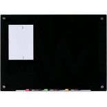 RRP £69.21 Audio-Visual Direct Magnetic Black Glass Dry-Erase Board Set