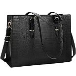 RRP £45.65 Lubardy Laptop Bags for Women Tote Bag 15.6 Inch Leather