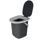 RRP £40.43 BranQ 1306 Camping Toilet Grey Medium