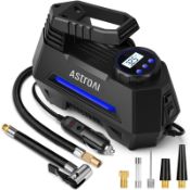 RRP £27.39 AstroAI Tyre Inflator Air Compressor 12V