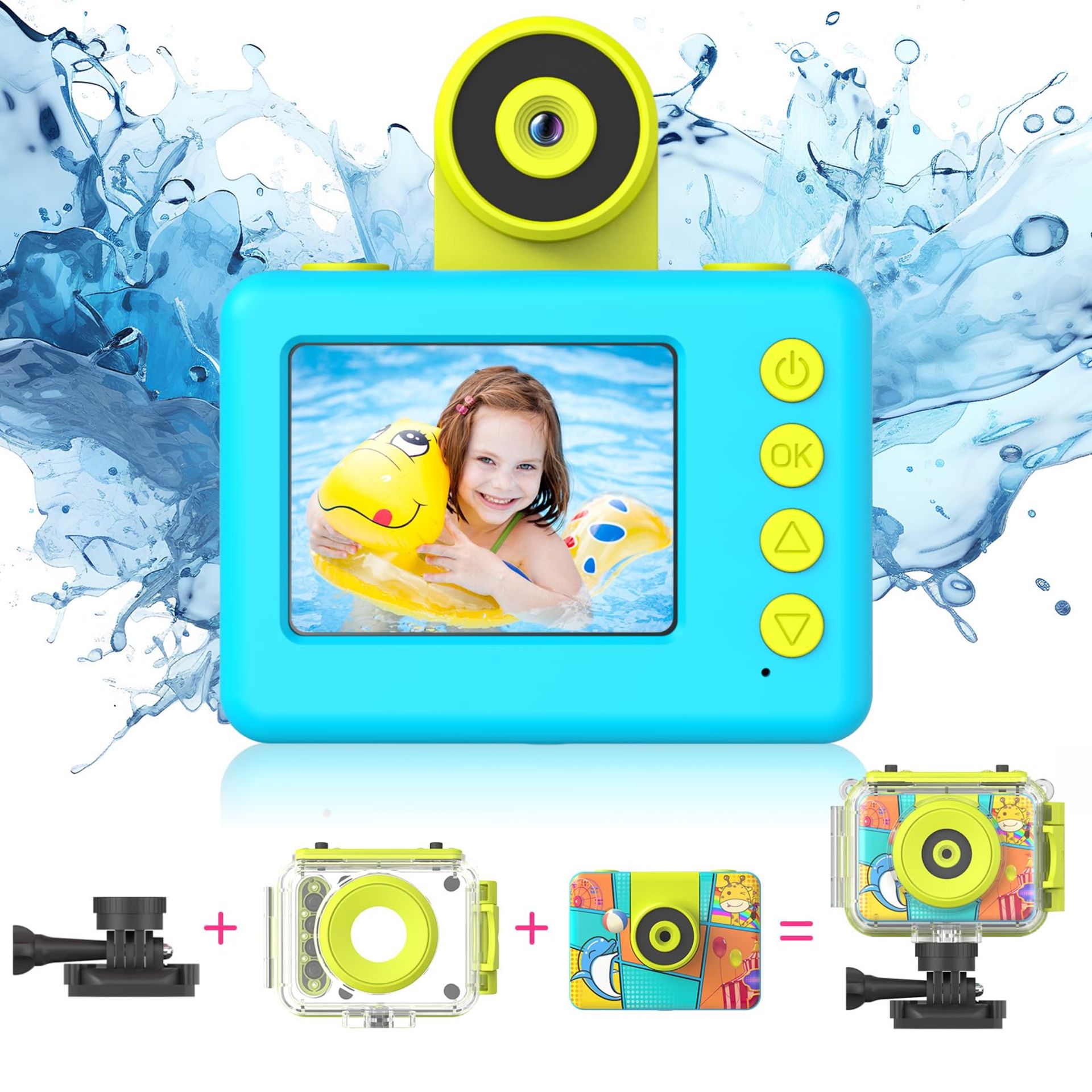 RRP £42.22 Tosaju Kids Action Camera Digital Camera Video Camera