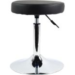 RRP £36.09 FURWOO PU Leather Round Barber Shop Stool Height Adjustable