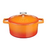 RRP £45.65 Cooks Professional Cast Iron Casserole with Lid 20cm