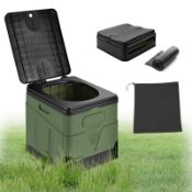 RRP £29.37 Drezesov Camping Toilet Foldable Mobile