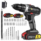 RRP £45.65 CONENTOOL 21V Cordless Drill Driver Set