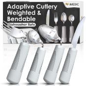 RRP £22.82 iMedic Weighted Bendable Cutlery for Disabled Hands (The Knife Does Not Bend)