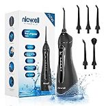 RRP £26.26 Water Flossers for Teeth Cordless - Nicwell Oral Irrigator Dental