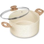 RRP £39.95 MICHELANGELO 24cm Stock Pot with Lid