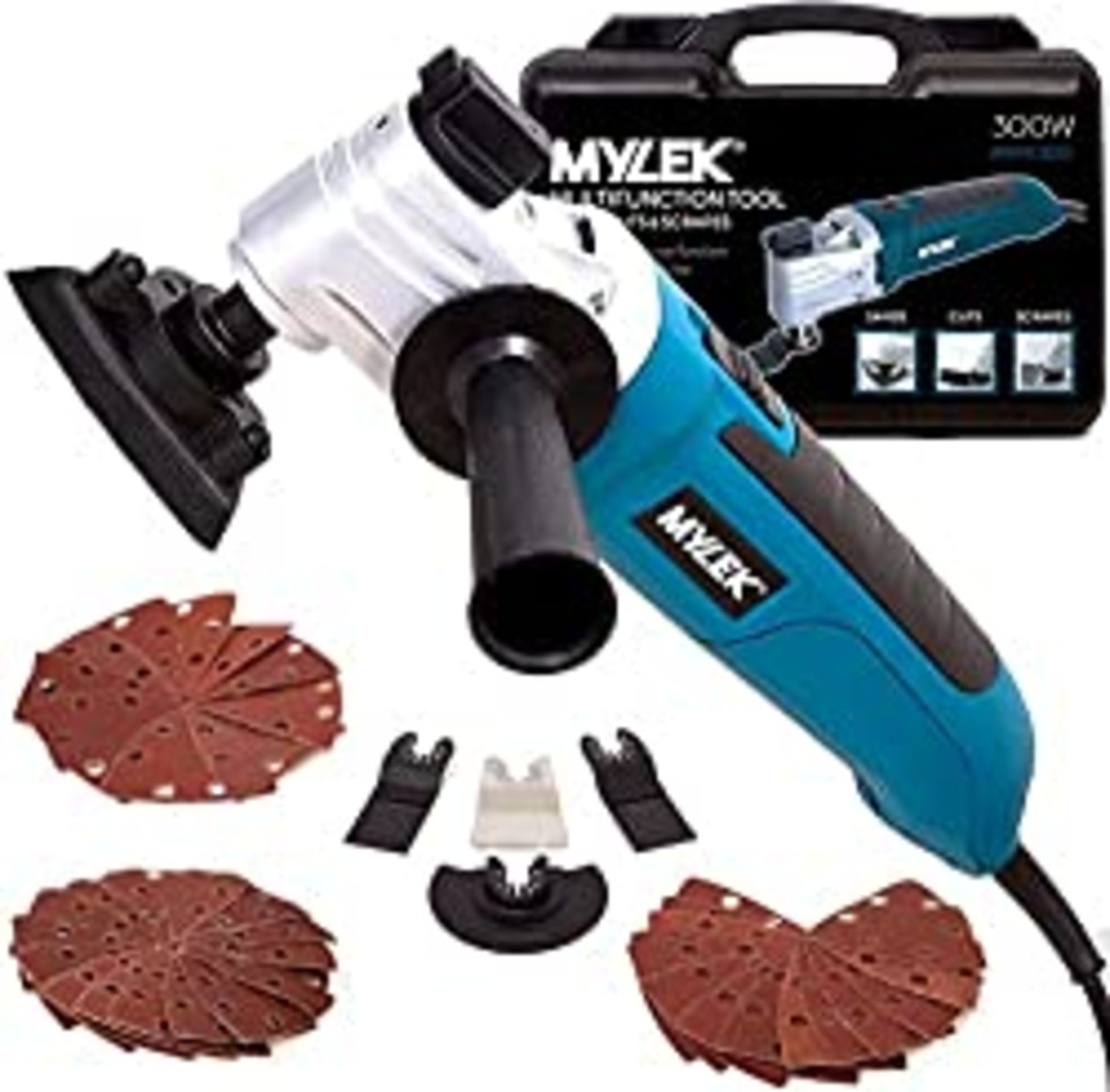 RRP £47.94 MYLEK Oscillating Multi Tool 300W Oscillating Electric