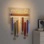 RRP £25.10 Ammonite Football Light up Medal Hanger Display