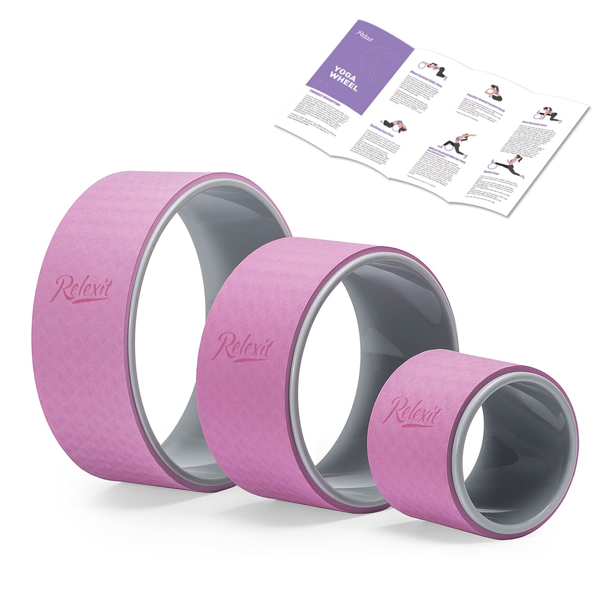 RRP £55.92 Relexit Yoga Wheel Set 3 Pack