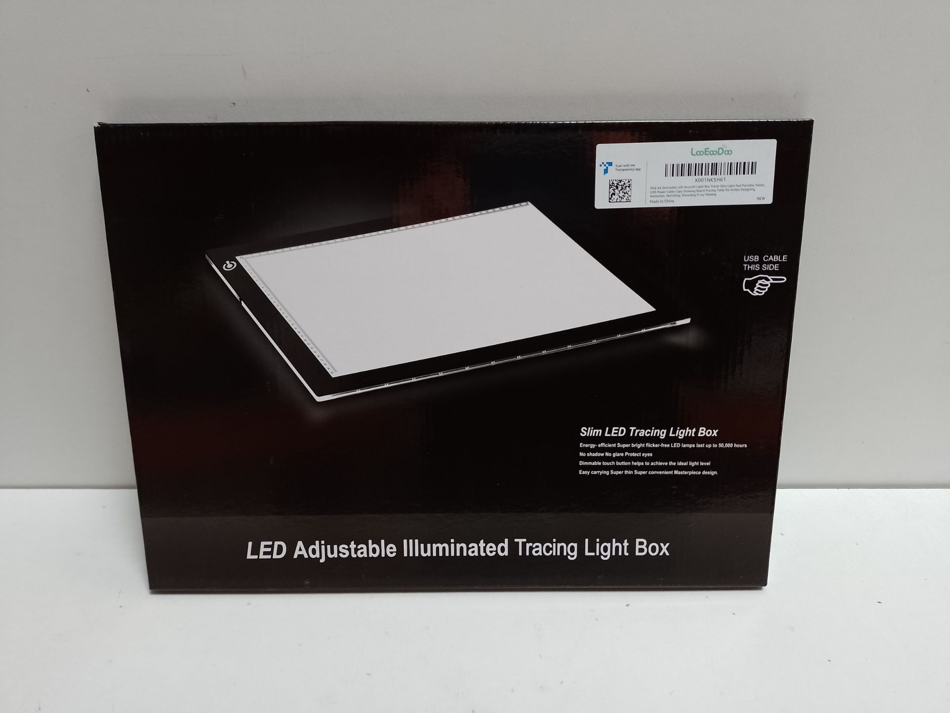 RRP £22.32 Pink A4 Dimmable LED Artcraft Light Box Tracer Slim Light Pad Portable Tablet - Image 2 of 2