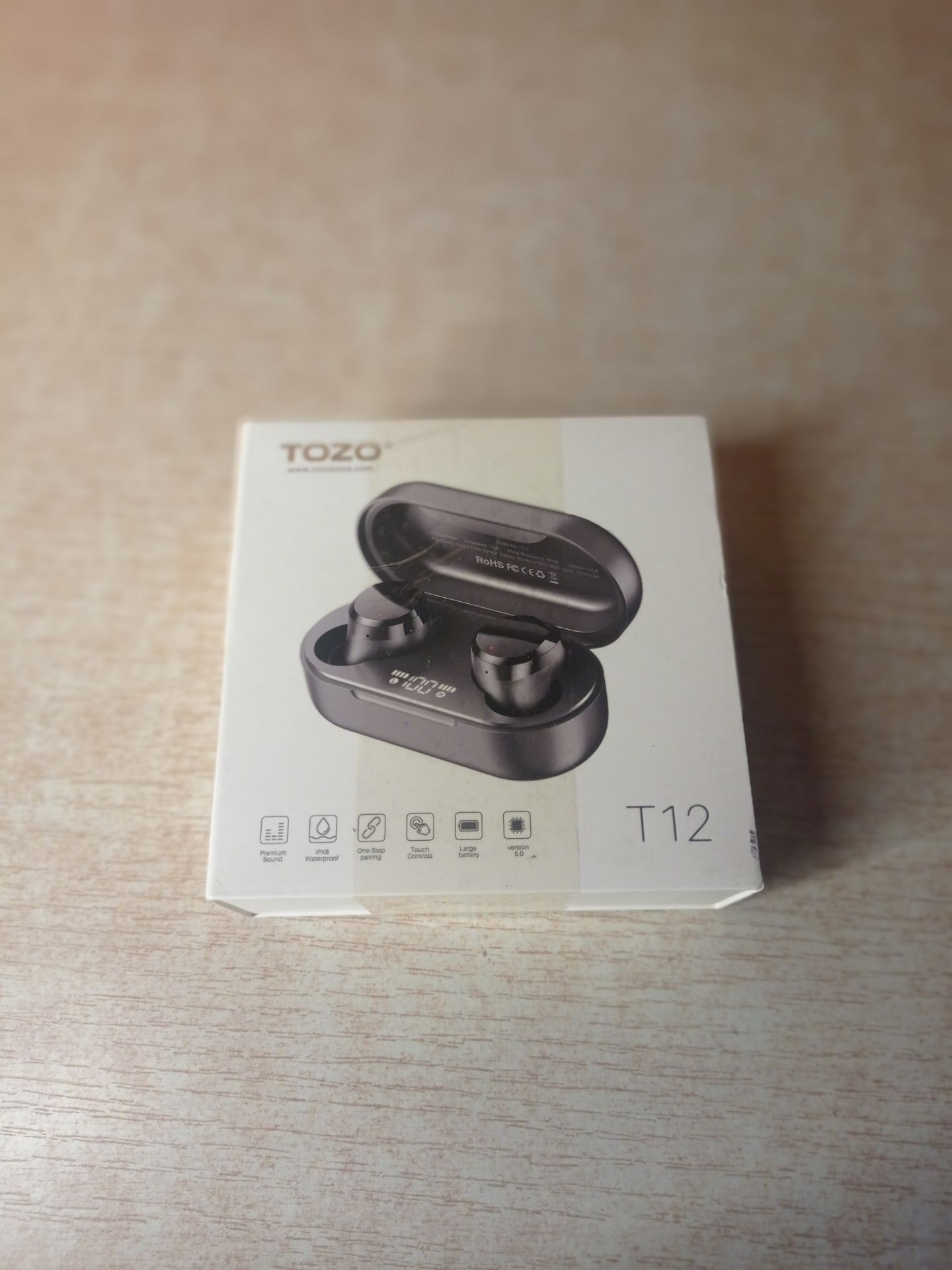 RRP £32.20 TOZO T12 2022 Wireless Earbuds Bluetooth 5.3 Headphones - Image 2 of 2