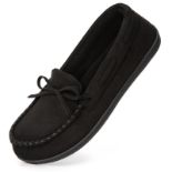 RRP £22.82 HomeTop Women's Micro Suede Moccasins Slippers with