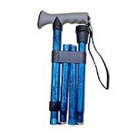 RRP £22.82 Life Healthcare Walking Stick Gel Handled, Blue Crackle