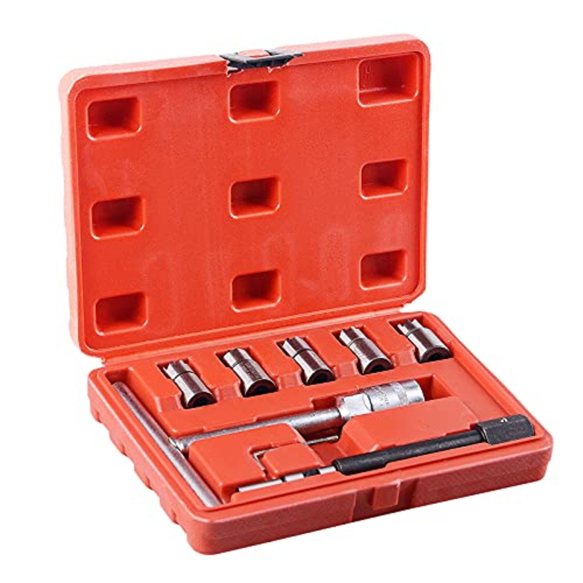 RRP £23.17 7PC Professional Diesel Injector Seat Cutter Cleaner Tool Set Carbon Remover