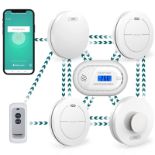 RRP £118.44 Safeliveo Wireless Interlinked Wifi Smoke Alarm Heat