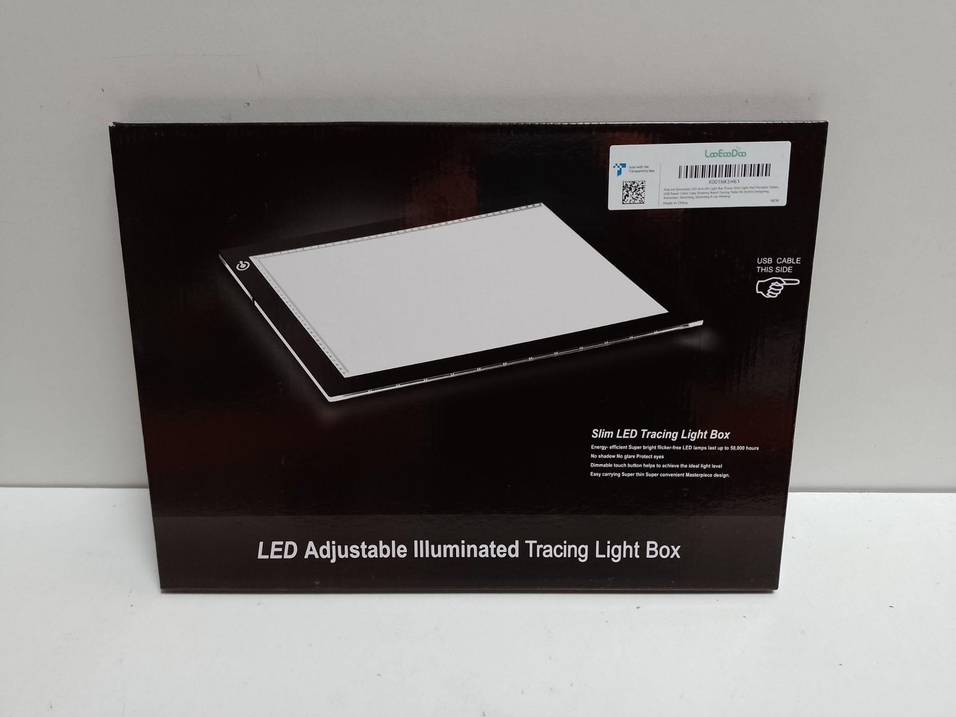 RRP £22.32 Pink A4 Dimmable LED Artcraft Light Box Tracer Slim Light Pad Portable Tablet - Image 2 of 2