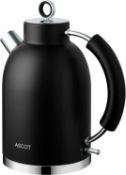 RRP £60.61 ASCOT Electric Kettle 2200W 1.6L Cordless Stainless