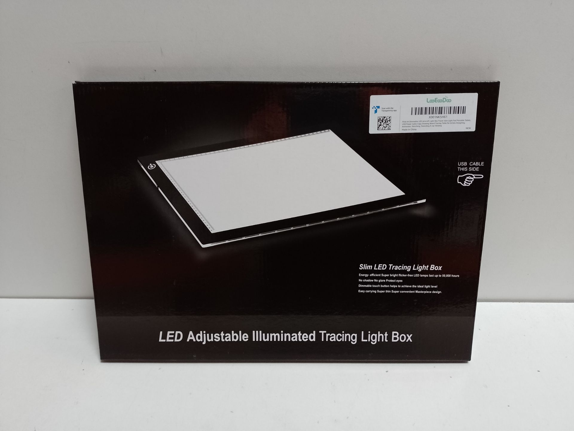 RRP £22.32 Pink A4 Dimmable LED Artcraft Light Box Tracer Slim Light Pad Portable Tablet - Image 2 of 2
