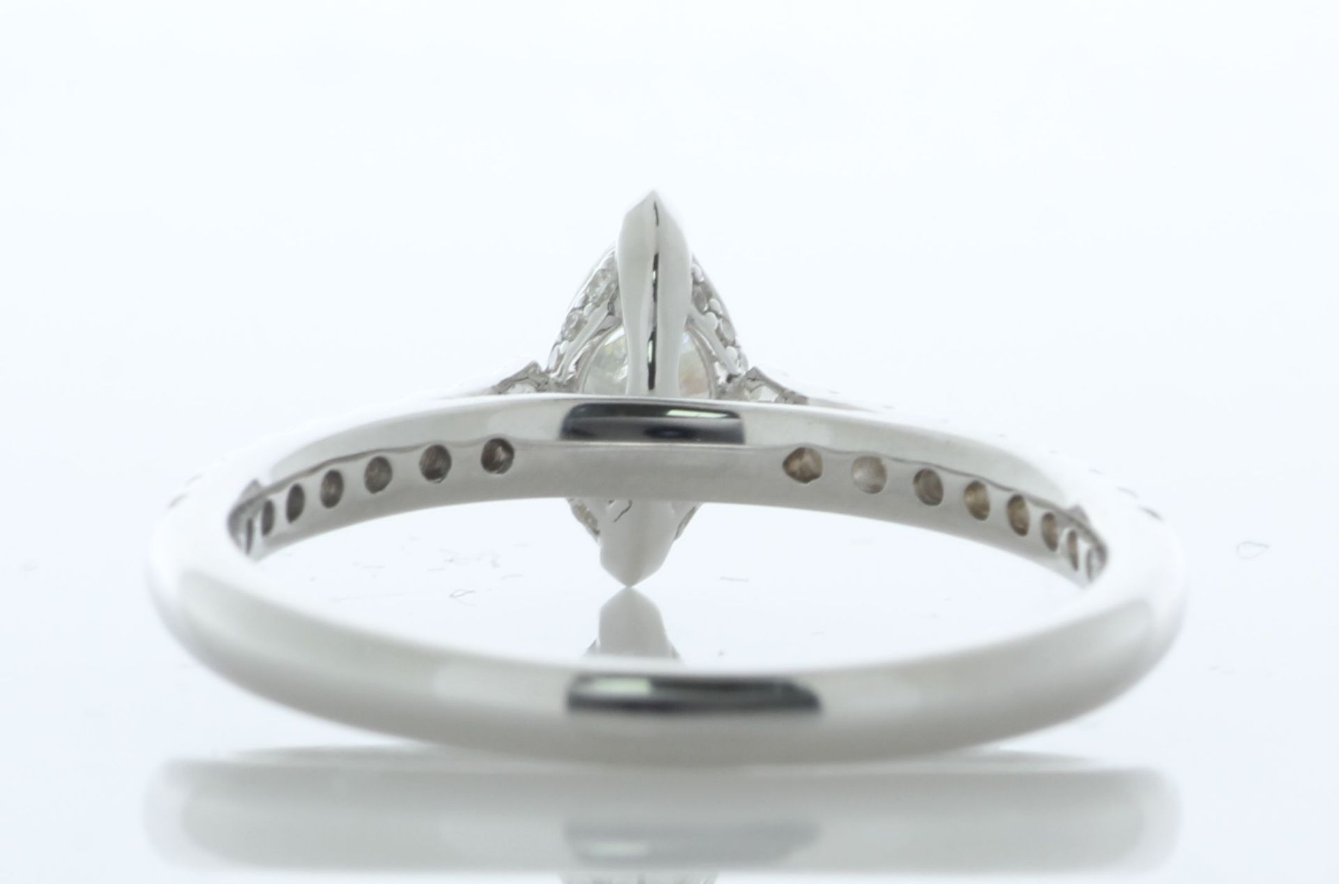 18ct White Gold Marquise Cut Diamond Ring (0.38) 0.62 Carats - Valued By IDI £6,265.00 - A - Image 4 of 5