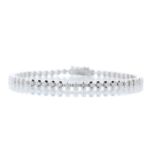 18ct White Gold Tennis Diamond Bracelet 1.82 Carats - Valued By GIE £13,155.00 - Fifty five round