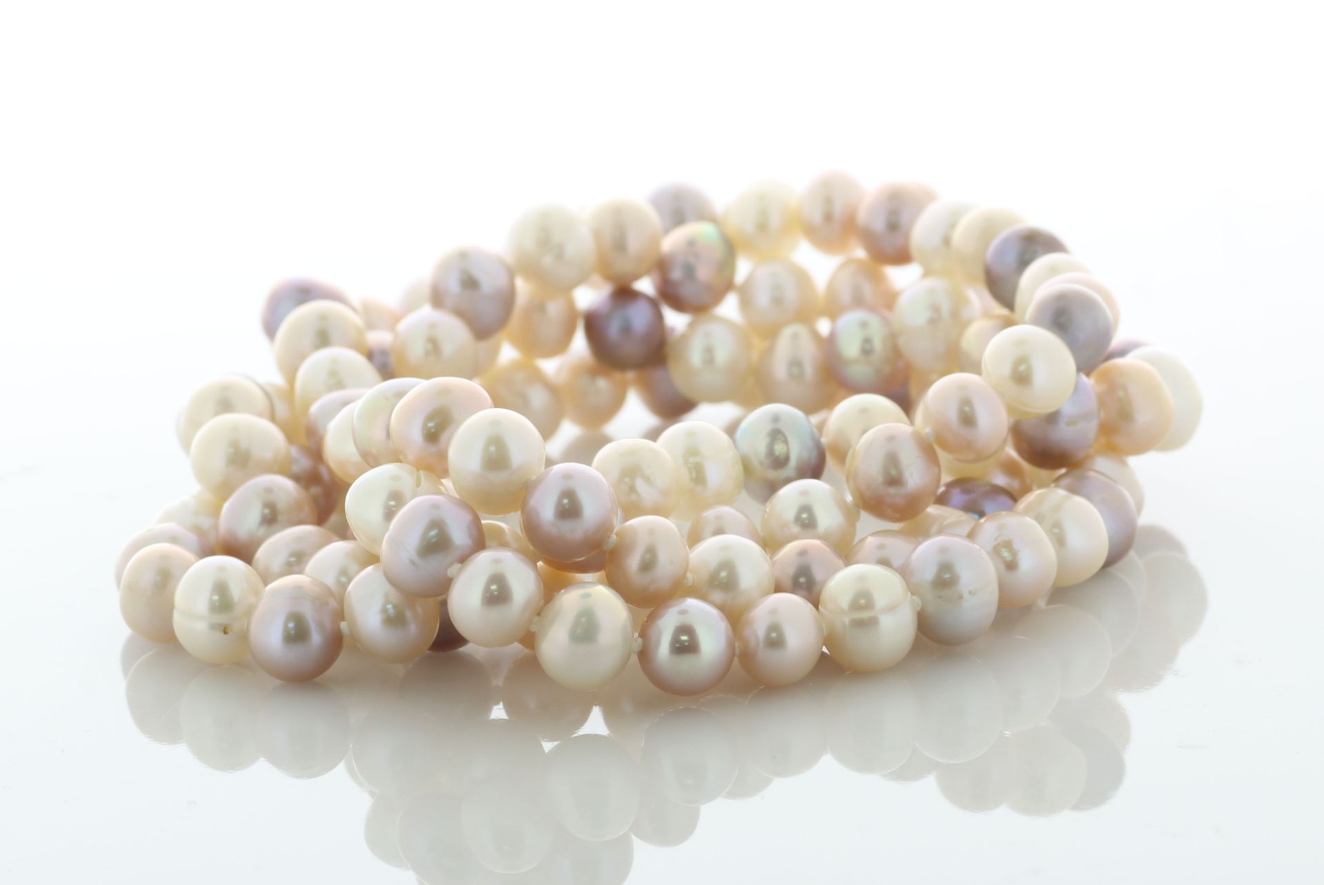 36 Inch Freshwater Cultured 7.0 - 7.5mm Pearl Necklace - Valued By AGI £340.00 - 7.0 - 7.5mm - Image 2 of 5