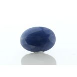 Loose Oval Sapphire 7.49 Carats - Valued By GIE £11,235.00 - Colour-Blue, Clarity-I, Certificate